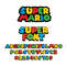 Super Mario Font Svg Mario Bros Typography Super Mario Cool Font Letters Svg Pdf Eps Ai Vector Digital Download 0