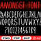 Imposter Font Among Us SVG Among Us SVG Cricut Among Us 0
