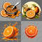 Orange Oranges On Transparent Background Clipart 1