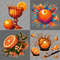 Orange Oranges On Transparent Background Clipart 3
