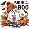 Funny Ghost PngbruhI Mean Boo PngBruh Ghost Trick Or Treat Halloween Png Halloween Season Cute Ghost Png Bruh Png 0