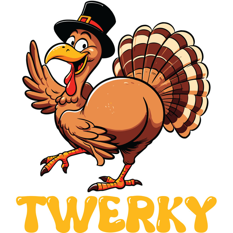 Thanksgiving Twerky Turkey Funny Png SVG Turkey Png Svg Thanksgiving Dinner Gifts Funny Thanksgiving Png 0