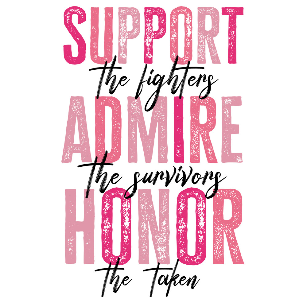 Breast Cancer PNG Support The Fighters PNGIn October We Wear Pink Pngoctober Pink Ribbon Pink STRONG FAITH PNG 1