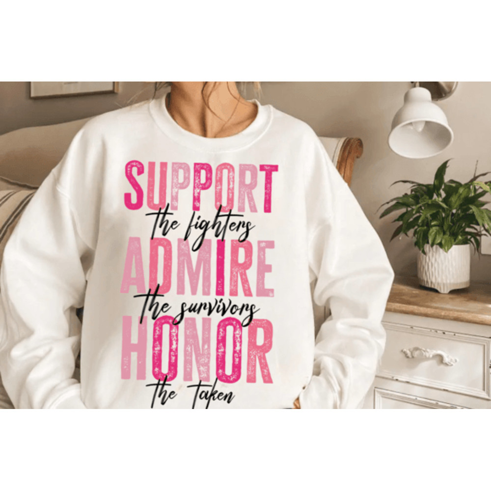 Breast Cancer PNG Support The Fighters PNGIn October We Wear Pink Pngoctober Pink Ribbon Pink STRONG FAITH PNG 3