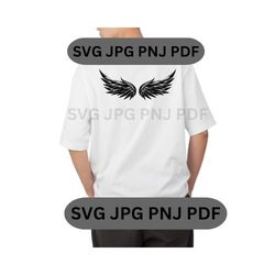 baby wings shirt svg png jpg design for little ones