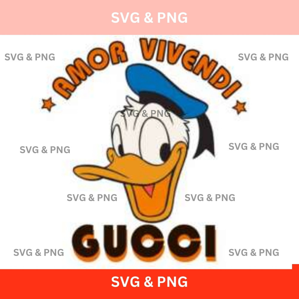Donald Duck Gucci Digital Art FileDigital Design For Trendy And Luxe Creations 0
