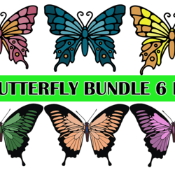 stunning butterfly png bundle 6 high-resolution digital designs