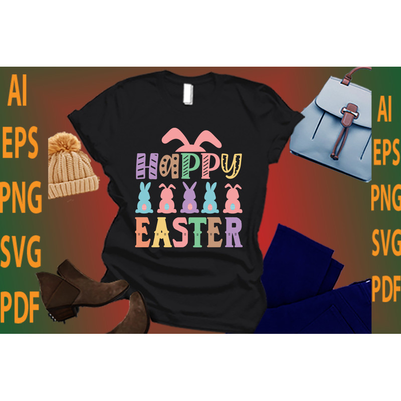 Happy Easter T Shirt Design 0
