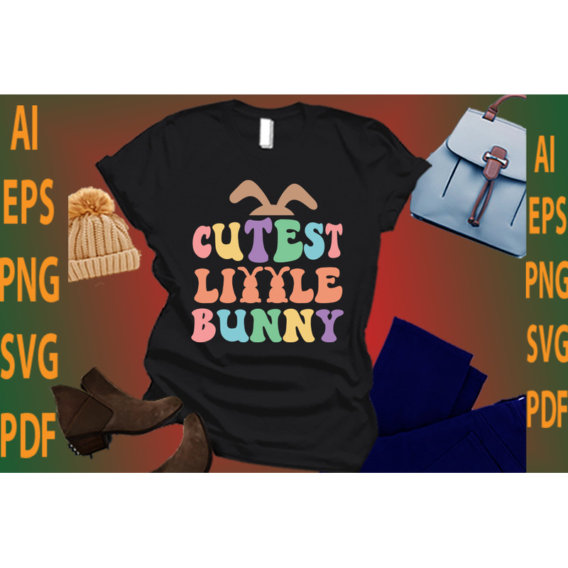 CUTEST LITTLE BUNNY T Shirt Design 0