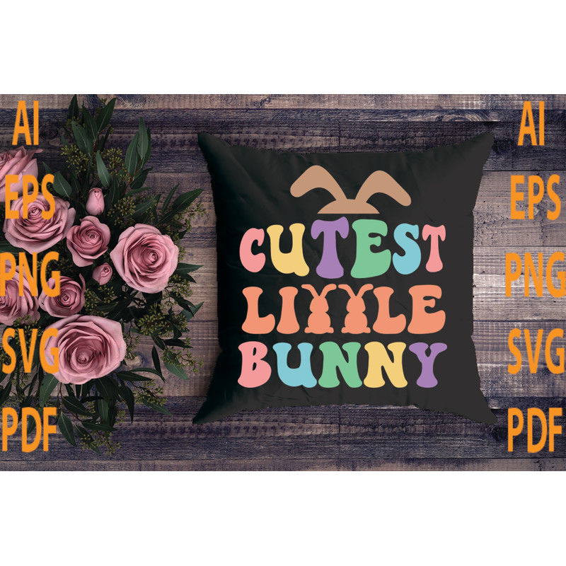 CUTEST LITTLE BUNNY T Shirt Design 1