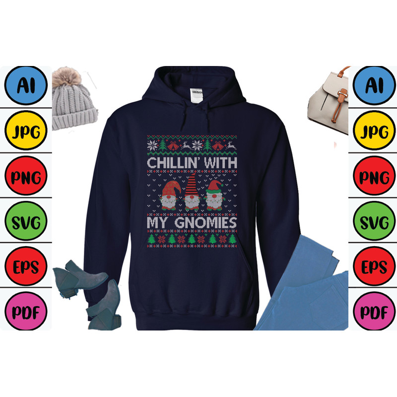 Chillin With My Gnomies Hoodies Sweatshirts 1