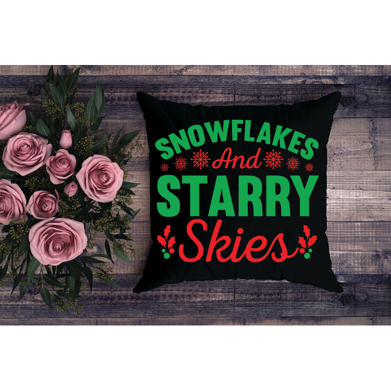 Snowflakes And Starry Skies Hoodies Sweatshirts Design 2