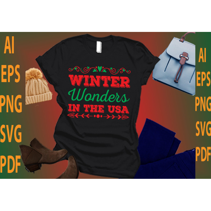 Winter Wonders In The Usa Hoodies Sweatshirts Design 0