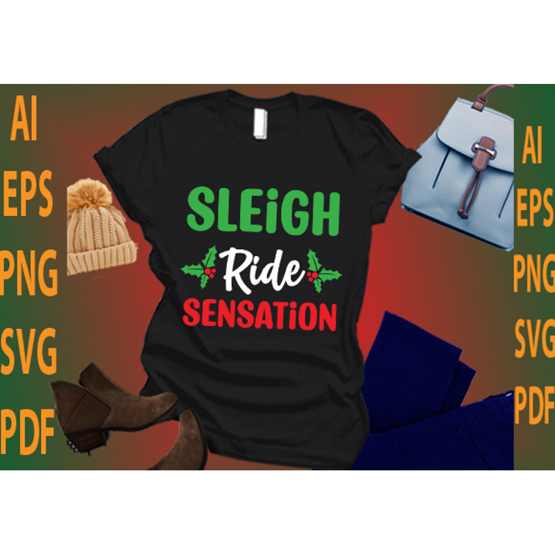Sleigh Ride Sensation Hoodies Sweatshirts Design 0