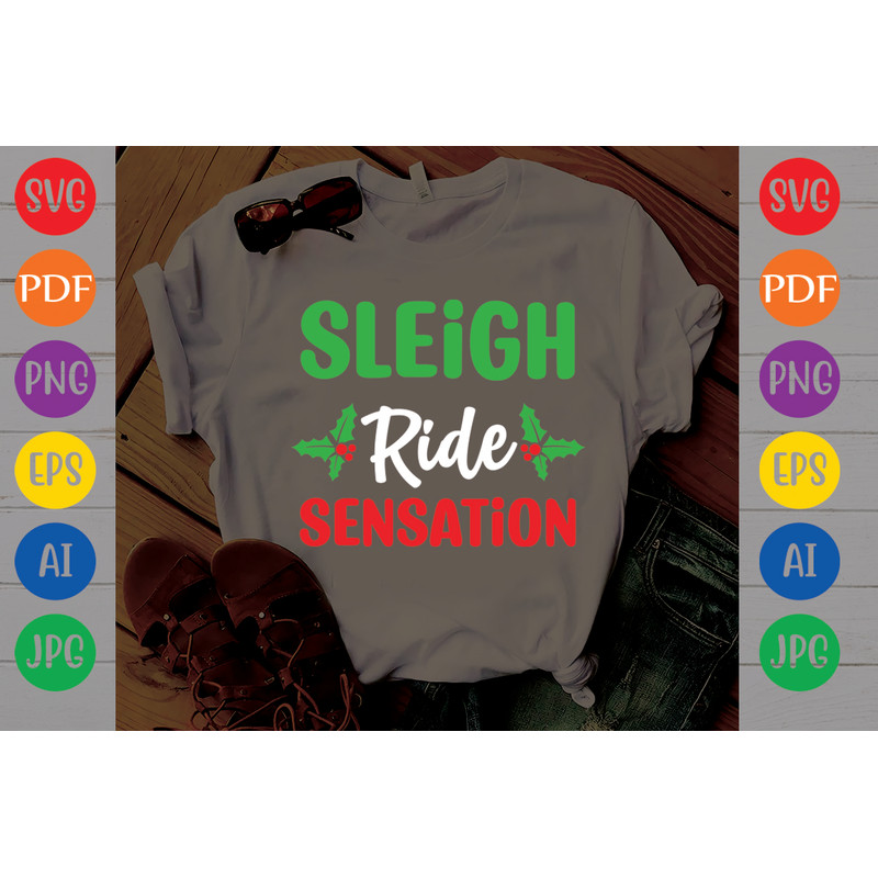 Sleigh Ride Sensation Hoodies Sweatshirts Design 1