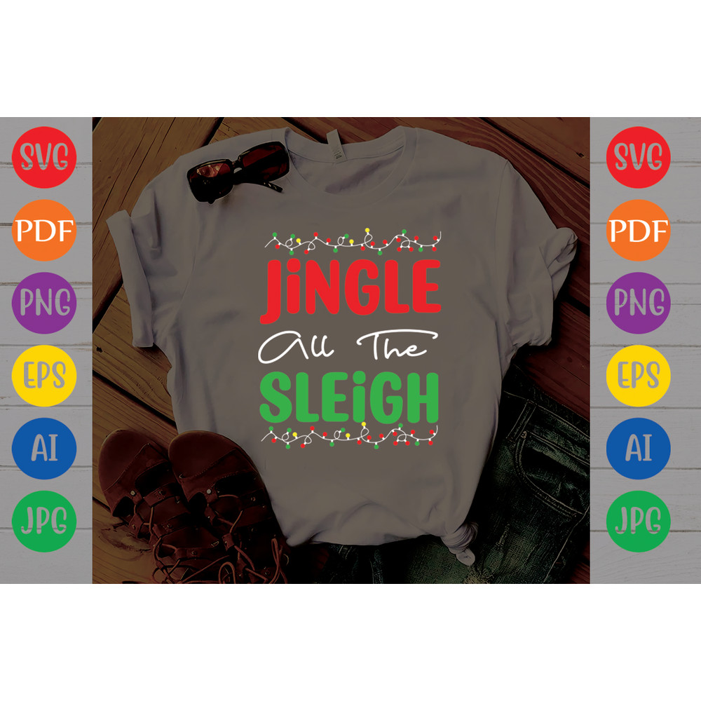 Jingle All The Sleigh Hoodies Sweatshirts Design 1