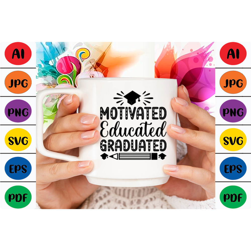 Motivated Educated Graduated Womens Clothing 1