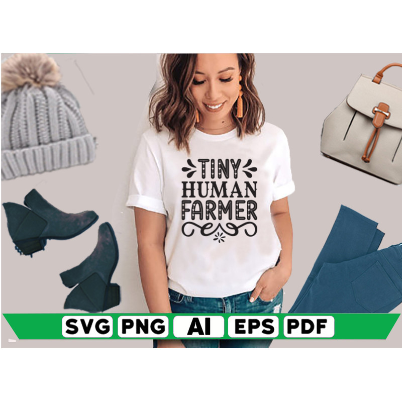 Tiny Human Farmer Womens Clothing 2
