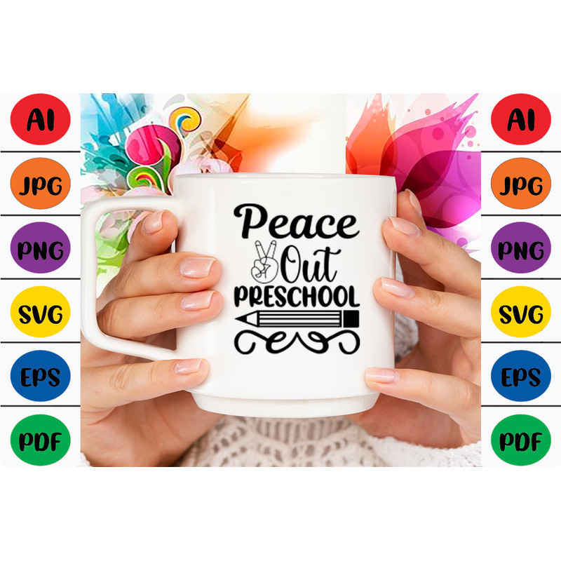 Peace Out Preschool Womens Clothing 1