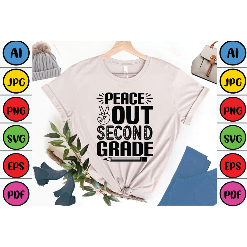 Peace Out Second Grade Clothing Shoes 0