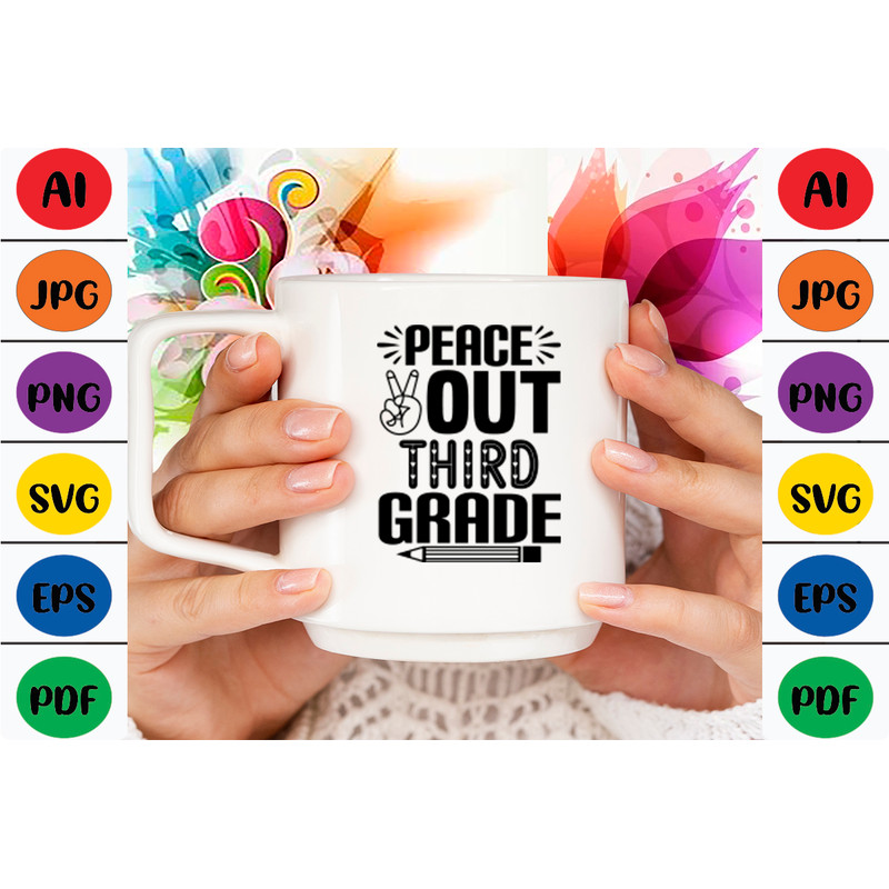 Peace Out Third Grade Clothing Shoes 1