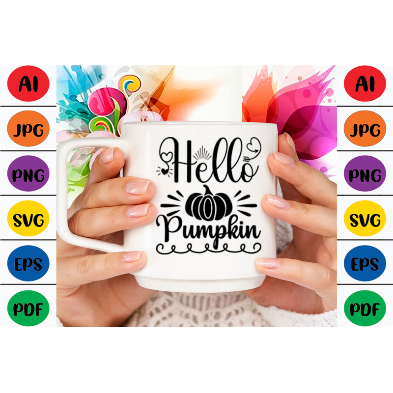 Hello Pumpkin T Shirt Design 1