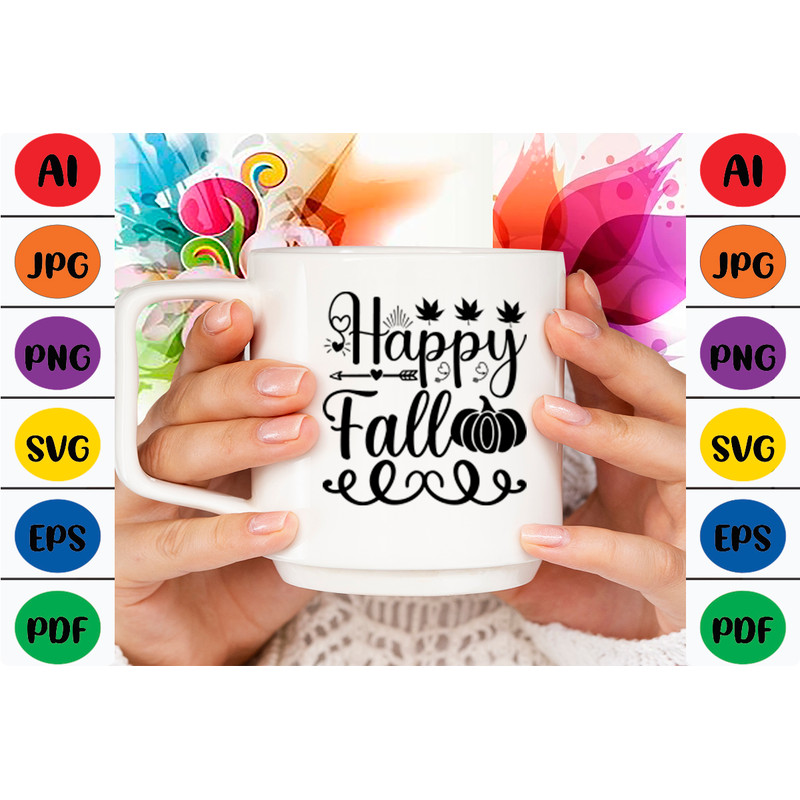 Happy Fall T Shirt Design 1