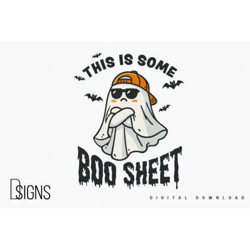 Funny Halloween Ghost Boo Sheet PNG Halloween PNG Bundler Halloween TShirts Designs 0