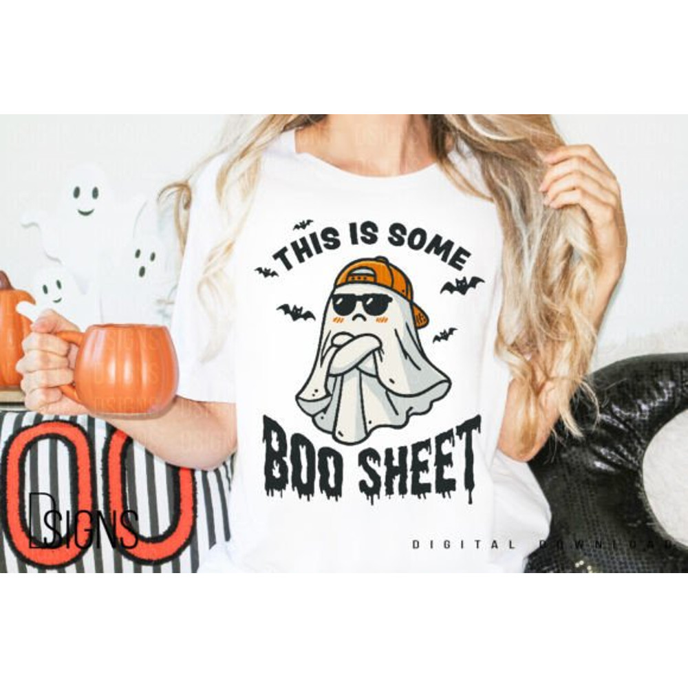 Funny Halloween Ghost Boo Sheet PNG Halloween PNG Bundler Halloween TShirts Designs 2