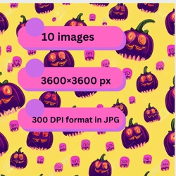 colorful halloween patterns bundle, halloween png, halloween svg, halloween designs, halloween digital paper pack