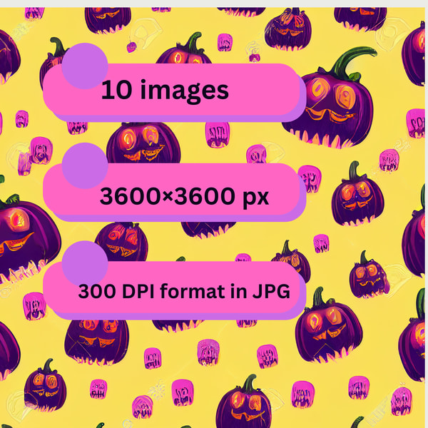 Colorful Halloween Patterns Bundle Halloween PNG Halloween SVG Halloween Designs Halloween Digital Paper Pack 0