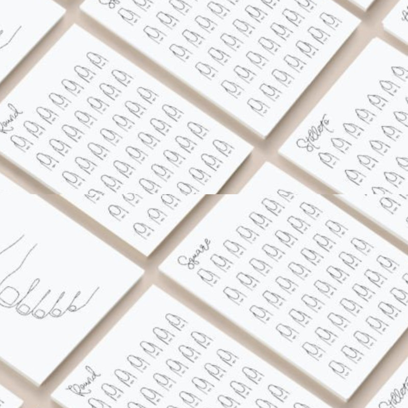 Nail Art Planner  Design Notebook  Digital Download  KDP Ready  Printable Nail Sketchbook For Professionals 1