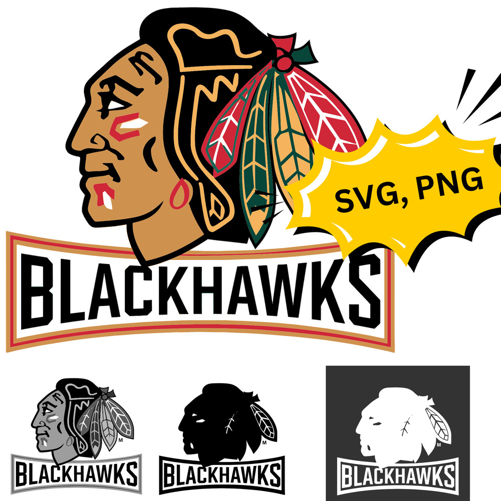 Chicago Blackhawks Svg Chicago Blackhawks Logo Svg NHL SVG NHL Logo Hockey Team Svg NHL PNG Blackhawks PNG Logo 0