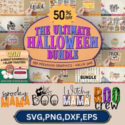 halloween, the ultimate halloween bundle, halloween svg, halloween png, spooky svg, halloween png