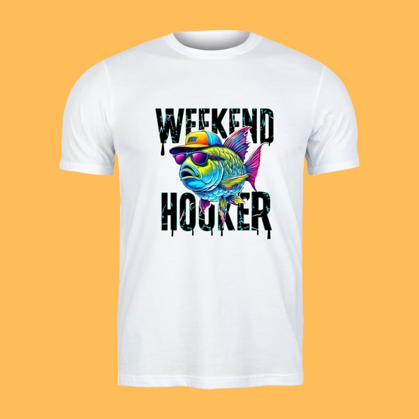 Retro Weekend Hooker Fishing Vibes PNG Weekend Hooker Fishing Weekend Hooker Fishing Graphic With Cool Fish Weekend 1