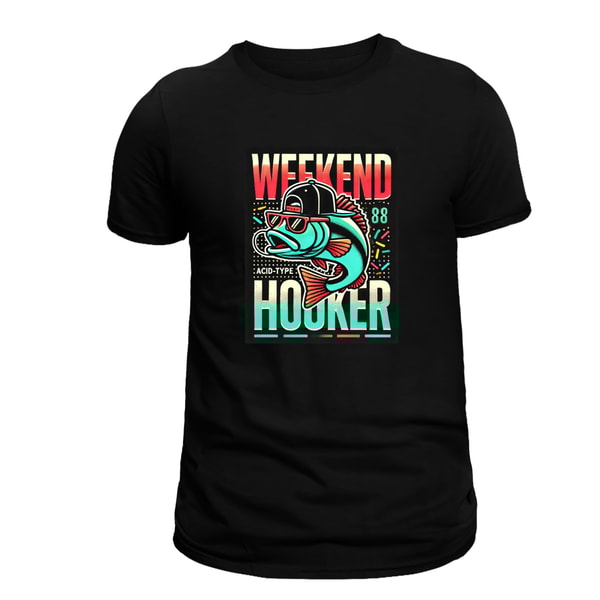 Weekend Weekend Hooker Fishing Retro Weekend Hooker Fishing Vibes PNG Weekend Hooker Fishing Graphic With Cool Fish 1