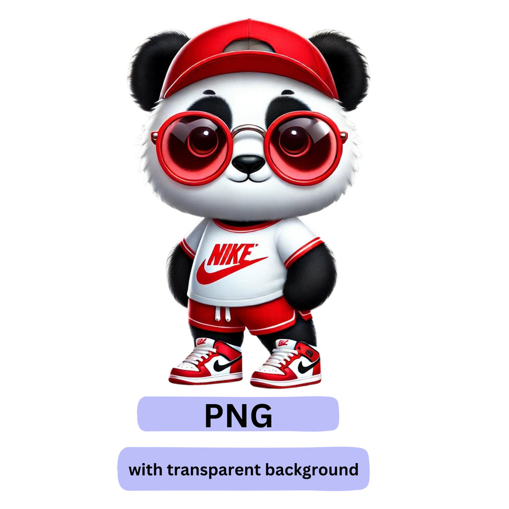 Cute Nike Panda Cute Trendy Nike Panda Logo Design For TShirts Cups Kids Apparel Cute Panda In Nike Tshirt Panda 0