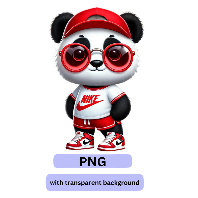 Cute Nike Panda Cute Trendy Nike Panda Logo Design For TShirts Cups Kids Apparel Cute Panda In Nike Tshirt Panda 0