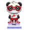 Cute Panda In Nike Tshirt Cute Trendy Nike Panda Logo Design For TShirts Cups Kids Apparel Cute Nike Panda 0