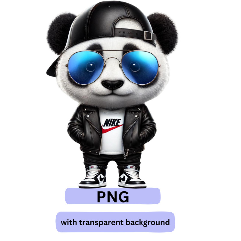 Cute Panda In Nike Tshirt Cute Trendy Nike Panda Logo Design For TShirts Cups Kids Apparel Cute Nike Panda Panda 0