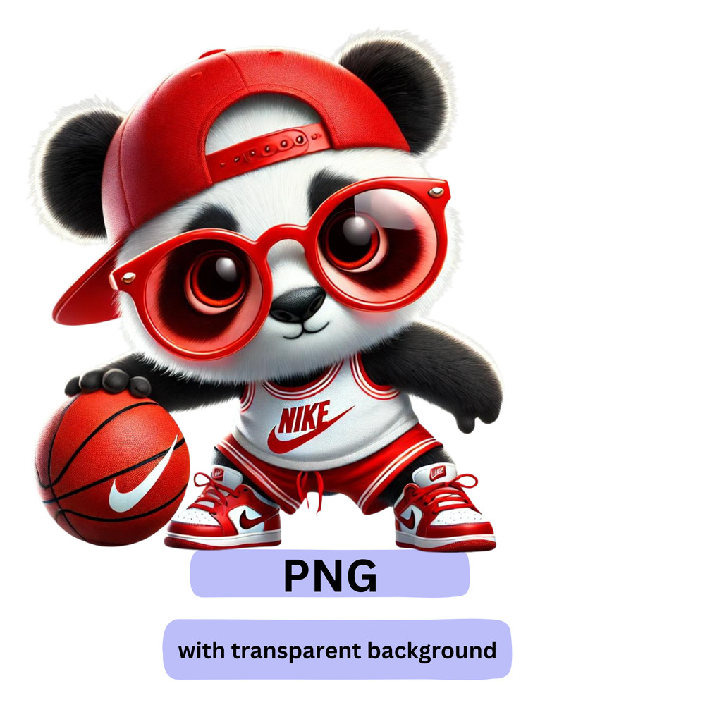 Cute Panda In Nike Tshirt Cute Nike Panda Cute Trendy Nike Panda Logo Design For TShirts Cups Kids Apparel Panda 0