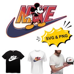 nike logo svg, mickey mouse nike png, mickey mouse nike png,digital nike svg eps for cricut & silhouette, cute nike logo