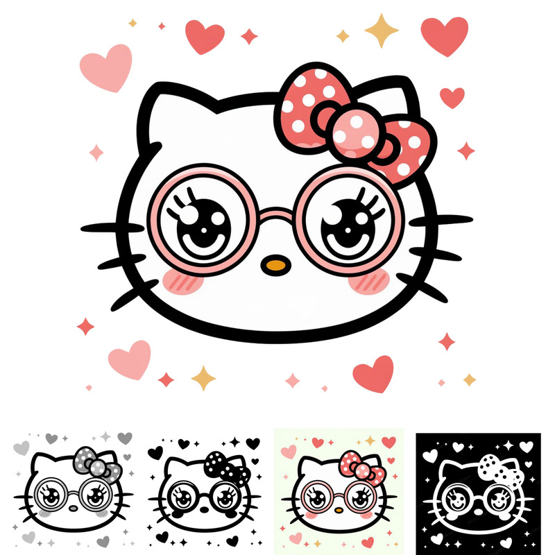 Hello Kitty PNG BunldeHello Kitty Clipart Cuttable Hello Kitty PNG Cricut File Hello Kitty PNGHello KittyCute Kitty 0