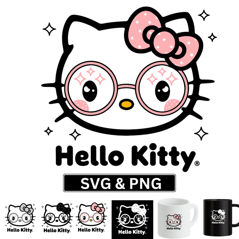 Hello Kitty Bundle Kitty SVG Bundle Hello Kitty PNG BundleHello Kitty Best Bundle Hello Kitty SVG B