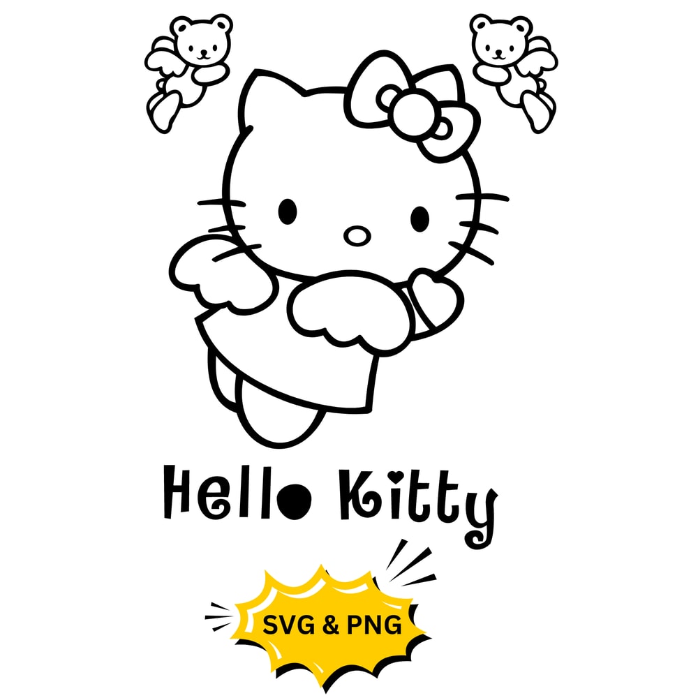 Hello Kitty PNG Hello Kitty SVG Hello Kitty Clipart Cuttable Hello Kitty PNG Hello Kitty Kitty 0