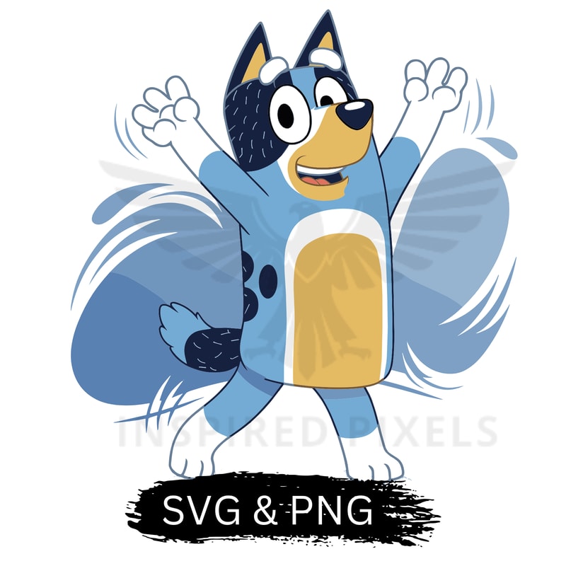 Bluey Dog SVG Bluey SVGBluey Dog SVG Bluey Characters Bluey Dog Bluey Dog PNG Bluey PNG Bluey Bingo 0