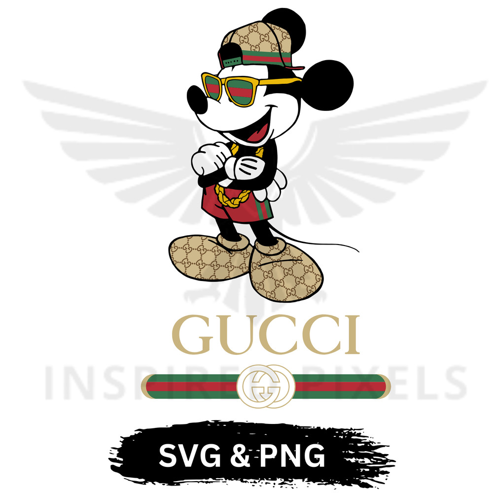 Gucci Mickey SVG Gucci Logo SVGDisney Mickey SVGGucci Mickey PNGGucci Logo PNG Gucci PNG Gucci Logo 0