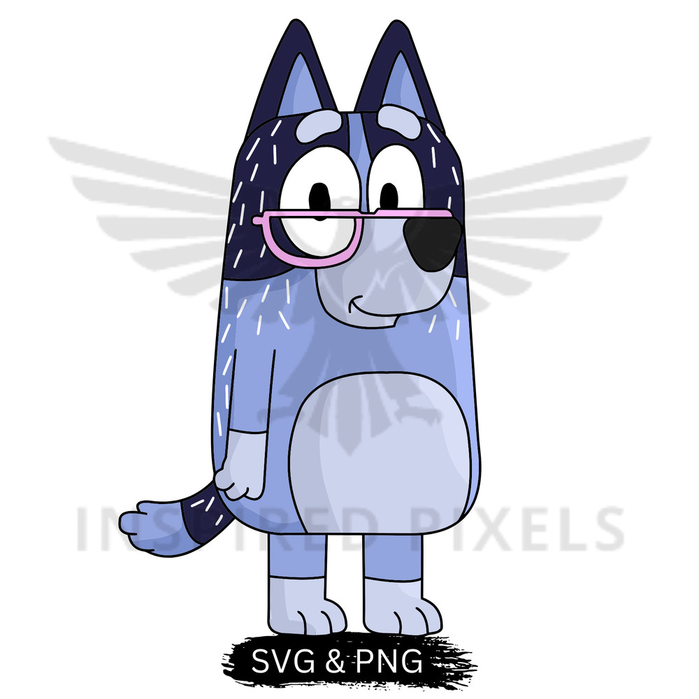 Bluey Nana SVG Bluey Dog SVG Bluey Bandit SVG Bluey SVG Bluey Dog PNG Bingo Dog SVG Bluey Bandit PN 0