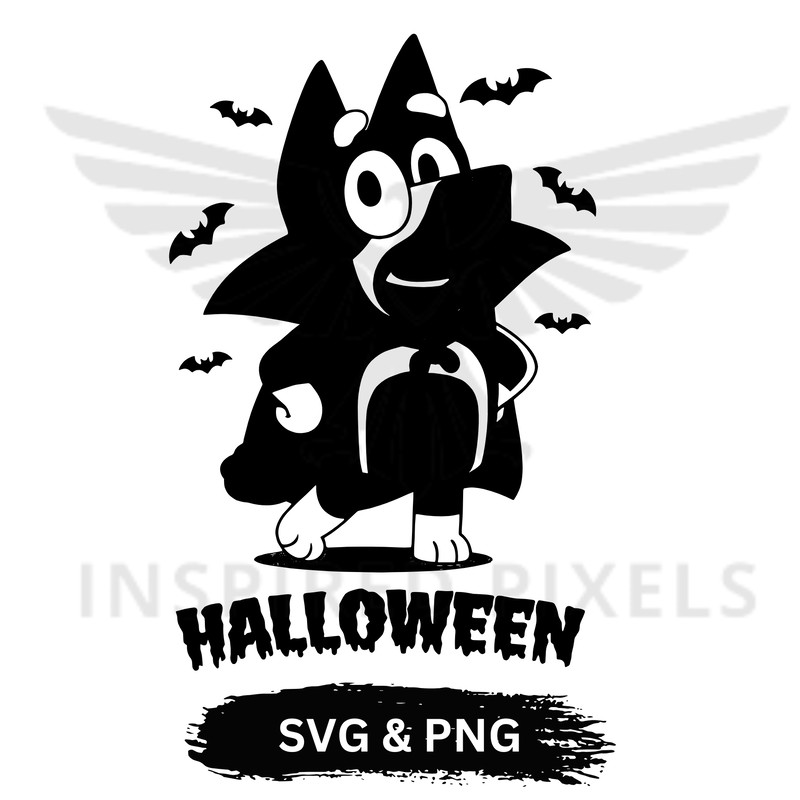 Bluey Halloween Bluey Dog Halloween SVG Blue Bluey Bluey SVG Blue Dog Bluey Characters Bluey Dog Bl 0