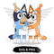 Bluey And Bingo Birthday SVG Blue Bluey Bluey SVG Blue Dog Bluey And Bingo Birthday PNG Bluey And B 0